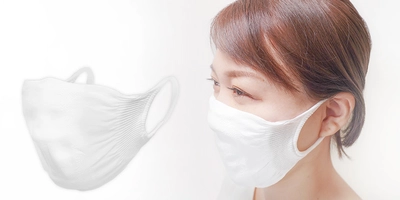 ひんやり抗菌防臭 洗える『夏用マスク』蒸れ、ニオイ、メイク崩れ、メガネ曇りナシ！ 安心の日本製　ふんわりフィットで小顔効果も!?　2020年7月１５日発売