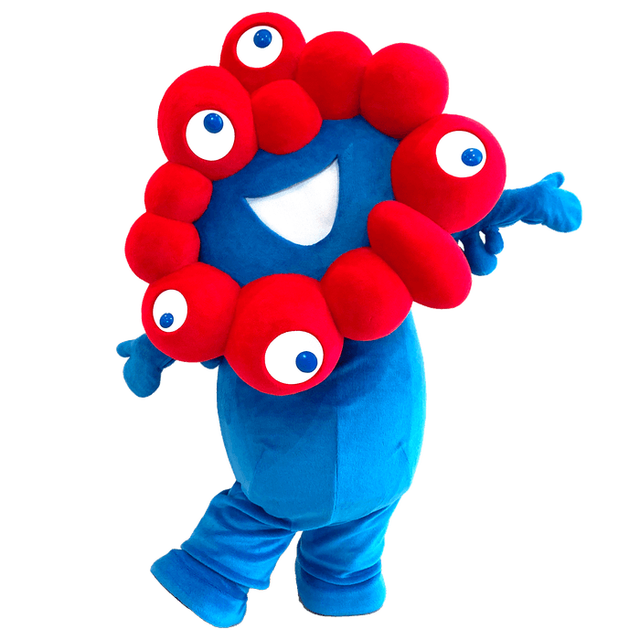 今年はミャクミャクも 登場し、万博PR!