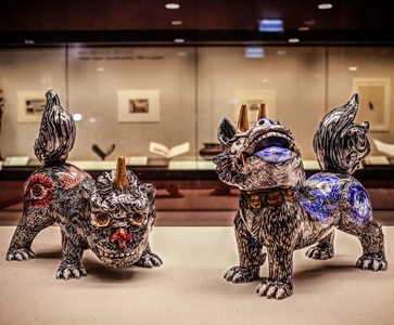 《天地の守護獣》 2015年 有田焼 作家蔵