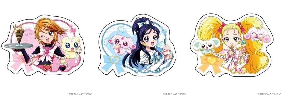 ダイカットスマホステッカー(全3種) 各495円(税込)