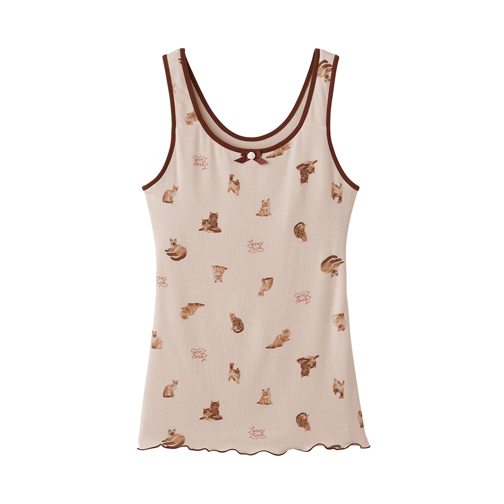 スモークピンク(ネコ柄)