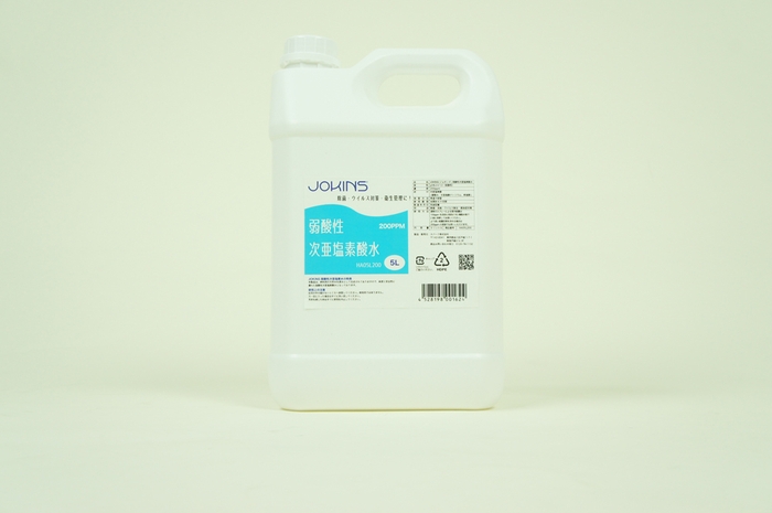 JOKINS弱酸性次亜塩素酸水200ppm 5Lボトル