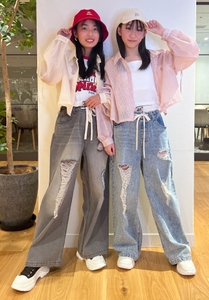 デニムで双子コーデ！