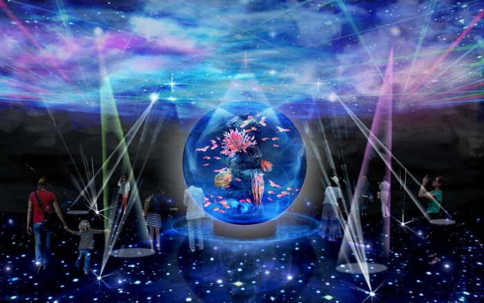 3階 PLANETS 日本最大規模の球体水槽