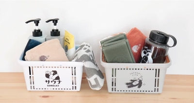 ごリラックス まもるさんのカゴ / ¥990(税込) /【サイズ】約W249 x H130 x D180mm / 【素材】ポリプロピレン