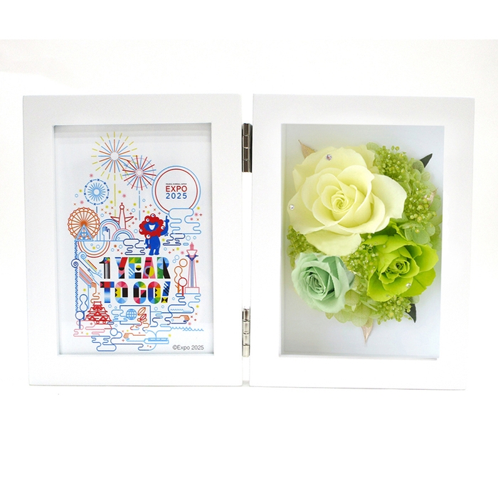 「1 Year To Go」限定商品プリザーブドフラワーフォトフレーム(グリーン)