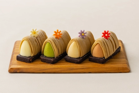 中島大祥堂の看板モンブラン「かやぶき」に 新フレーバー3種が登場！天王寺MIO店限定で9月1日より発売