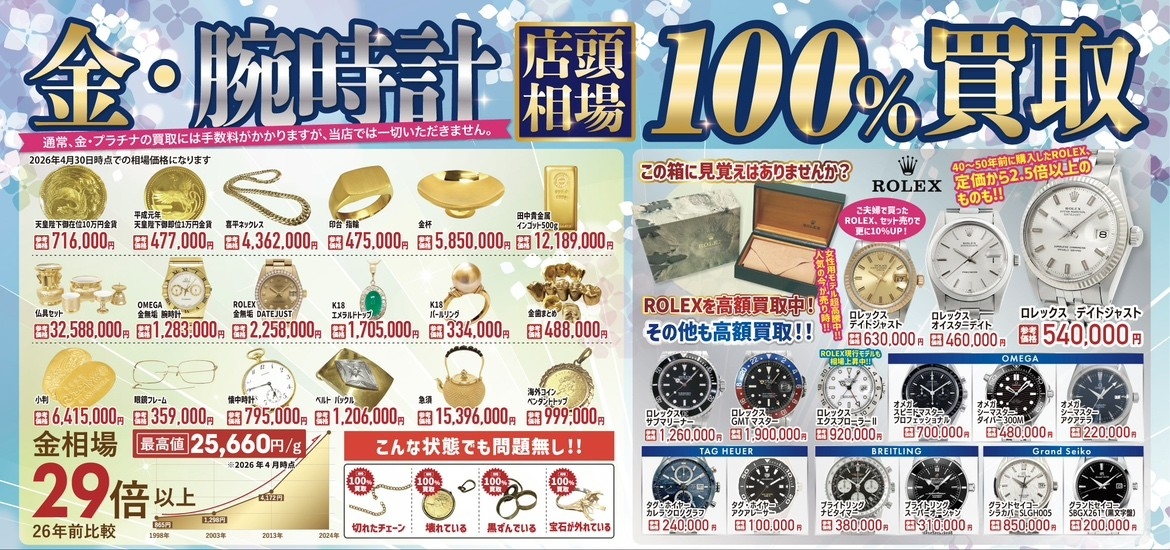 6月限定！さすがやの大決算月「覚悟の極限買取祭」開催！ | 株式会社