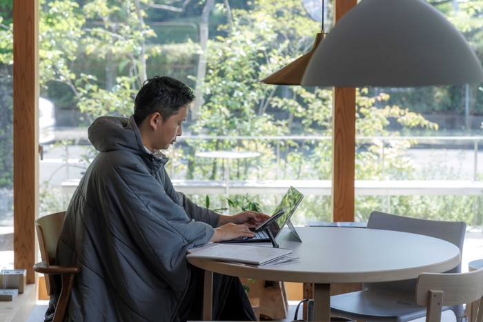 暖房を付けずにデスクワーク