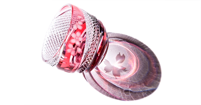 江戸切子×Jewel Kiriko 桜の渦 2021年春の限定品