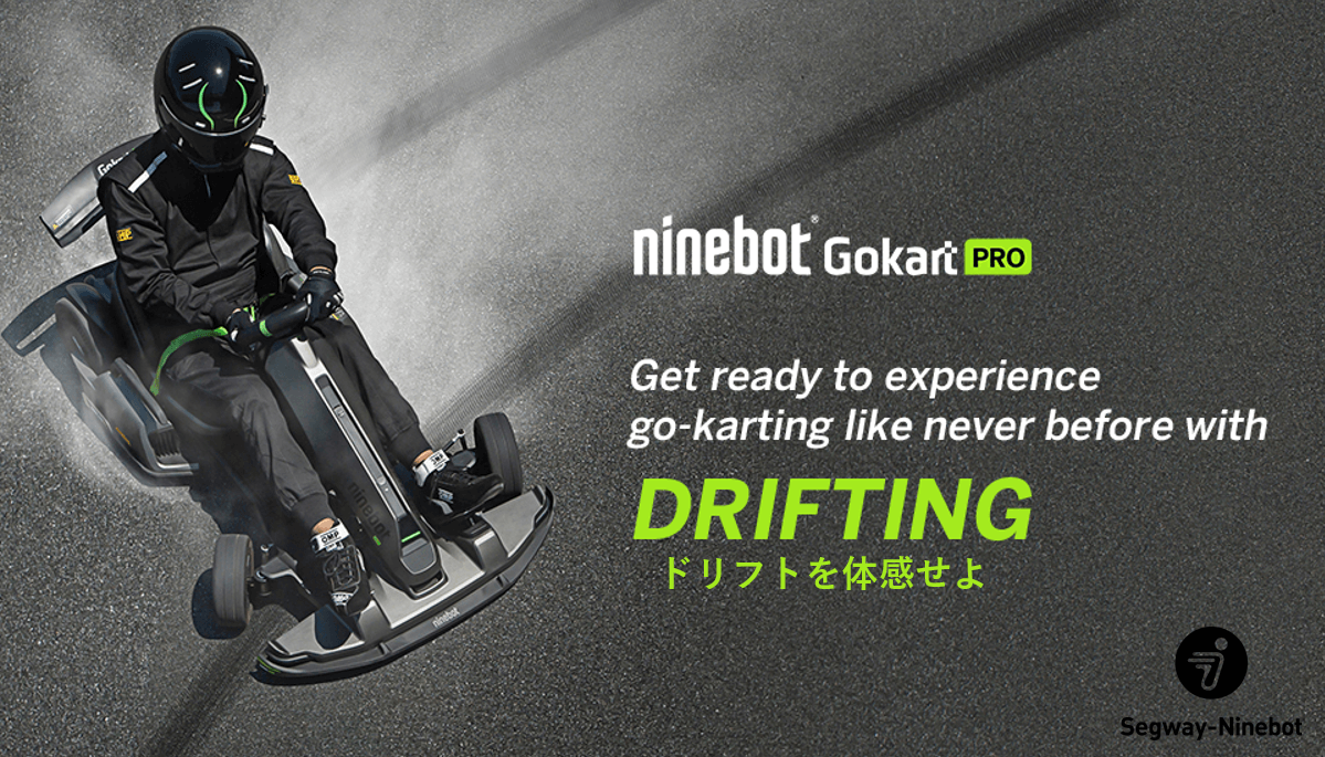 Ninebot Go-Kart【倉庫に入らないない為】 今日明日引き取り限定価格 ドリフトも出来る迫力満点の“電動ゴーカート”登場！ 「Ninebot Gokart