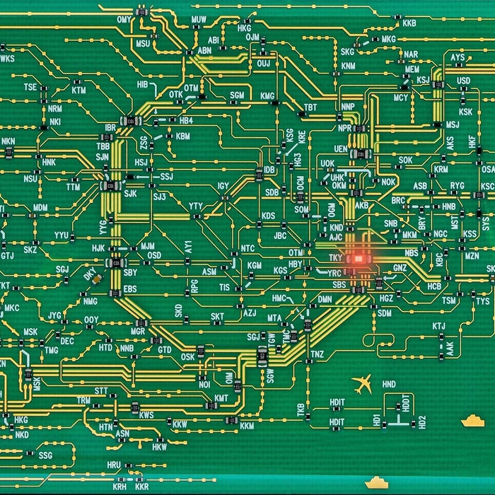 東京回路線図　iPhone 12 Pro　緑(拡大)