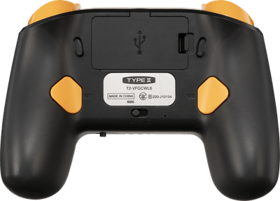 背面に2つの拡張ボタンとトリガー深度切り替えスイッチを搭載