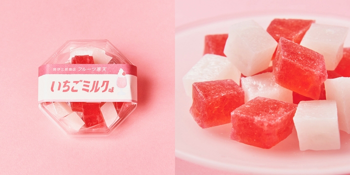 岡伊三郎商店 フルーツ寒天 いちごミルク