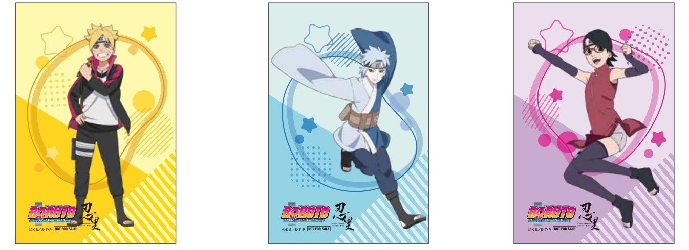 ▲オリジナル缶バッジ(ボルト・ミツキ・サラダ)※画像はイメージ