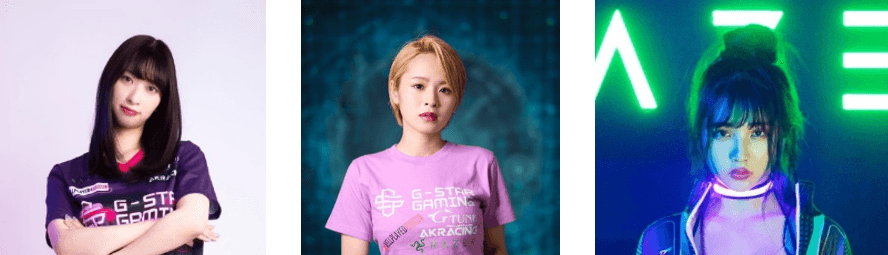 AFTER 6 LEAGUE アンバサダー(左から、倉持由香氏、野々宮ミカ氏、水沢柚乃氏)