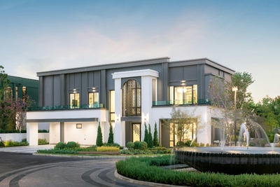 今回参画するノンタブリ県の分譲戸建て現地モデルハウス（外観）