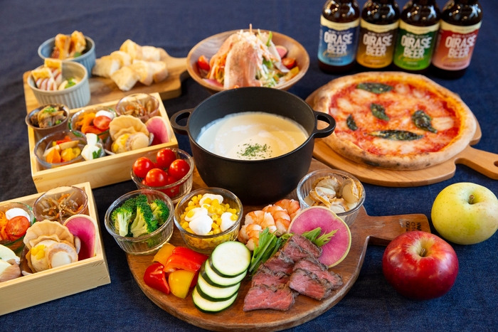 季節具材のチーズフォンデュ~奥入瀬ヨーグルト仕立て~