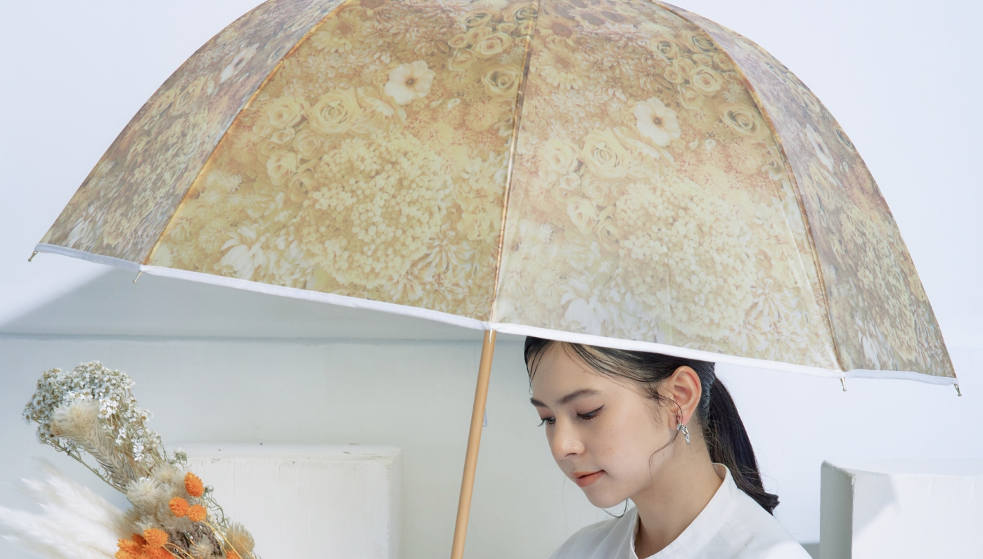 丸くて大きなフォルムで雨をしっかり防ぐ