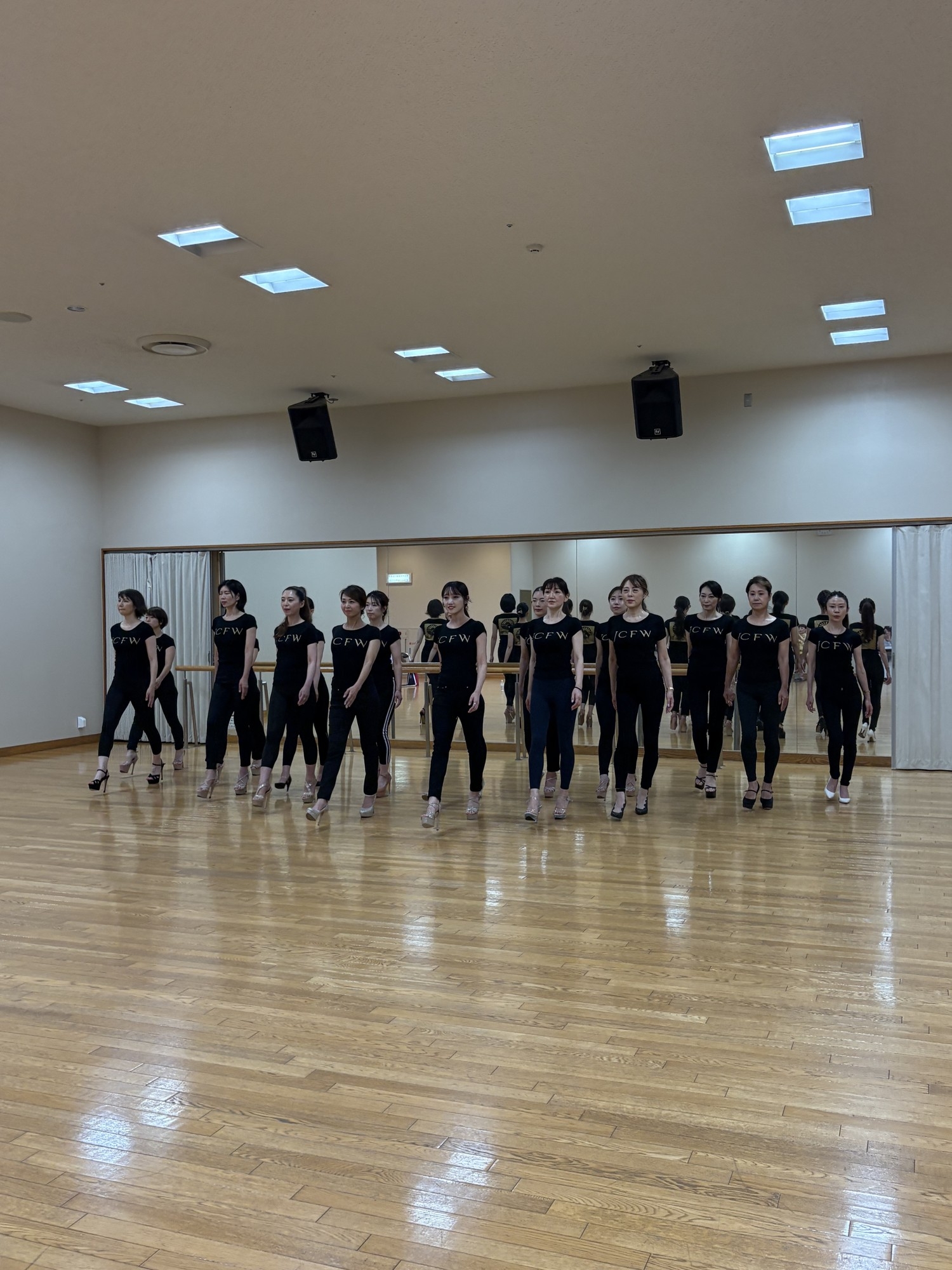 JCFW参加モデルのレッスン風景