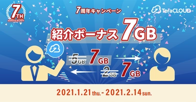 『TeraCLOUDって知ってる❓』友達紹介で【7GB】プレゼント🎁