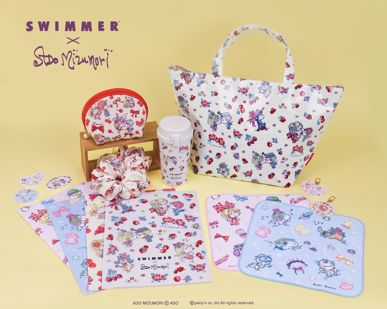 Libeiro あみちゃんコラボ M 新品未使用品 水森亜土×SWIMMER、コラボグッズを「亜土ちゃんストア」で 8/21から