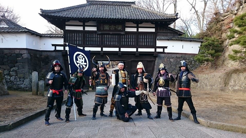 小諸センゴク甲冑隊・小諸城 三の門前