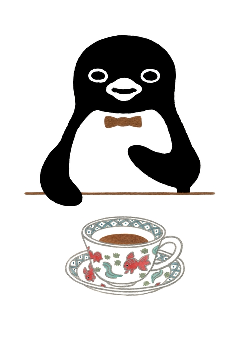 「純喫茶ペンギン　金魚と水草」33,000円(税込) 26×18cm