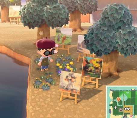 「あつまれ どうぶつの森」に作品を飾ろう!