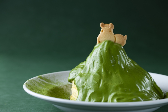 抹茶がけ抹茶プリンパンケーキDX 1,400円(税込)