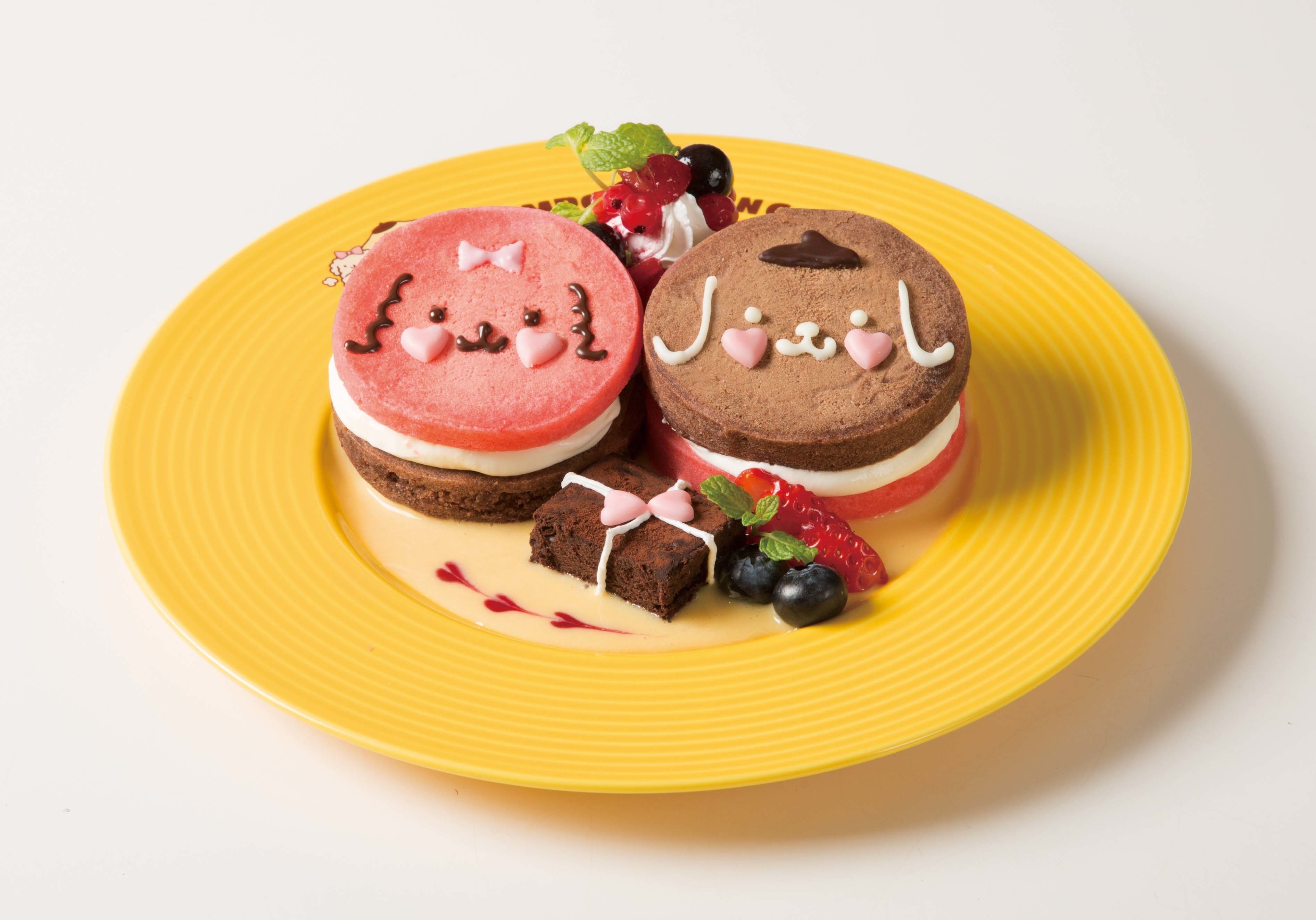 ポムポムプリンカフェ 梅田店＞ チーズクリームたっぷりのパンケーキ