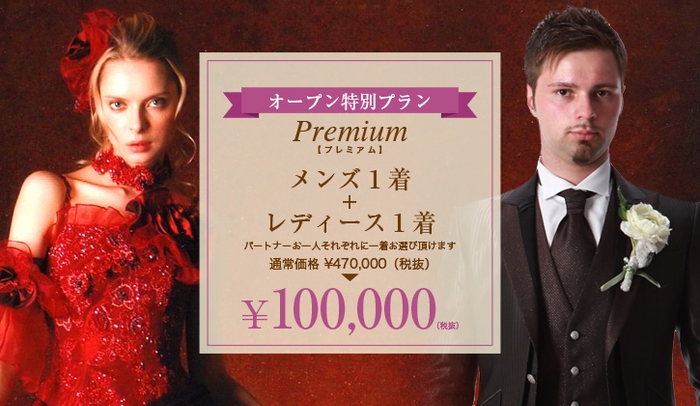 スタンダートプランの上をいく、プレミアムプランはセットで100,000円(税別)から