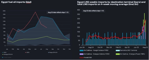 Vortexa、電力発電向け燃料油・原油需要の低迷の検証を発表