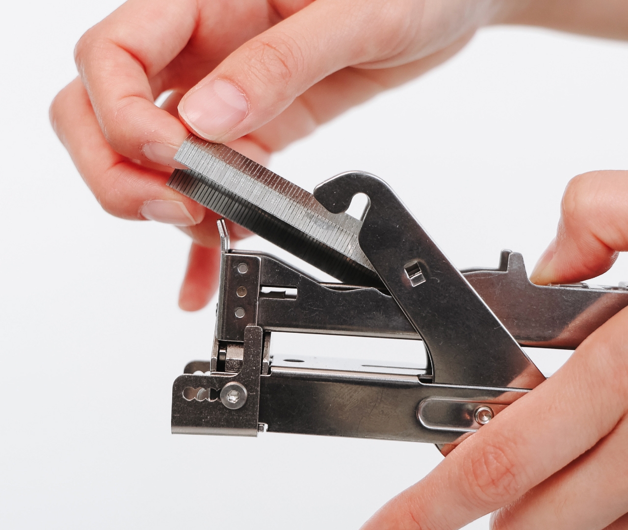 替え芯の交換の様子