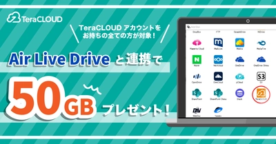 【50GBもらえるチャンス🎊】「Air Live Drive」と連携した方に追加容量プレゼント🎁
