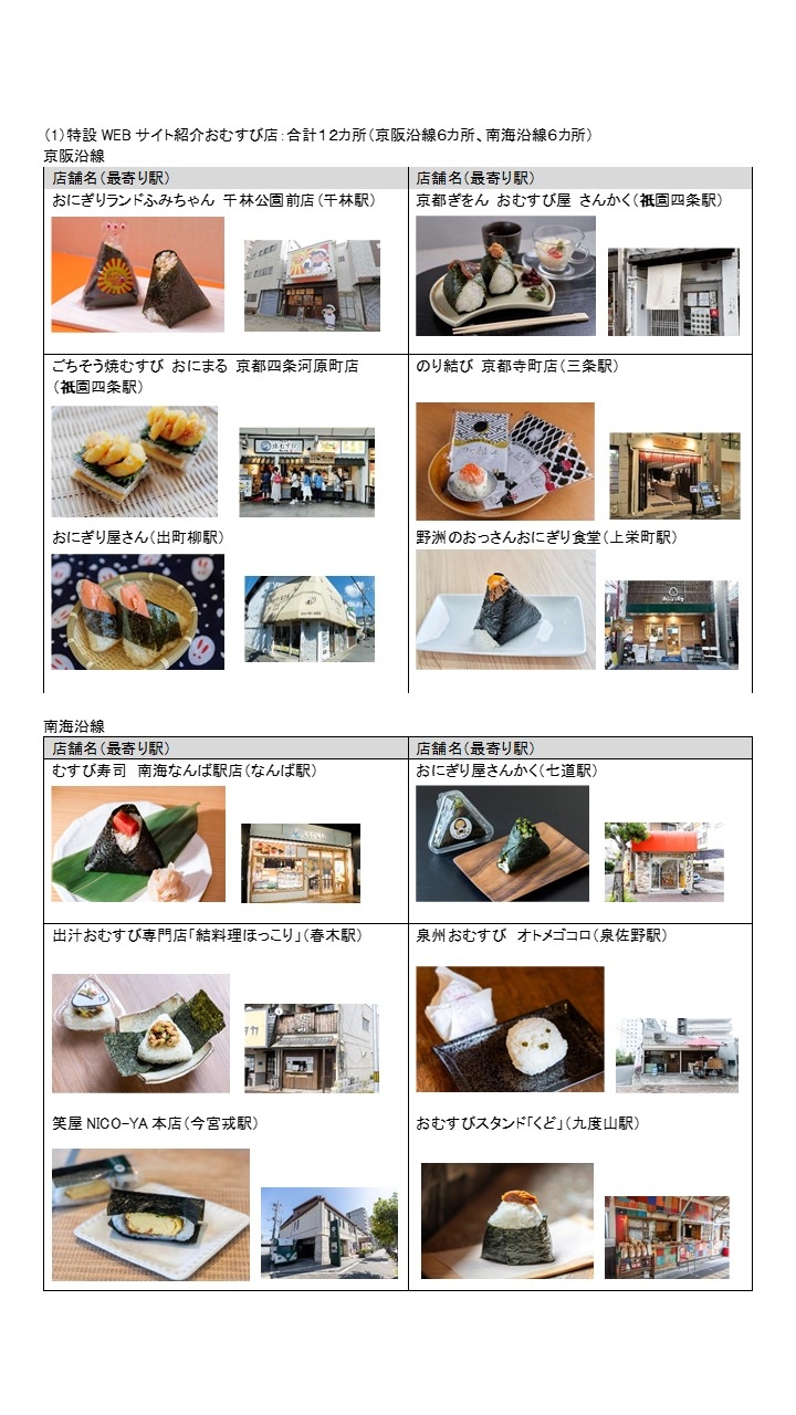 特設WEBサイト紹介おむすび店