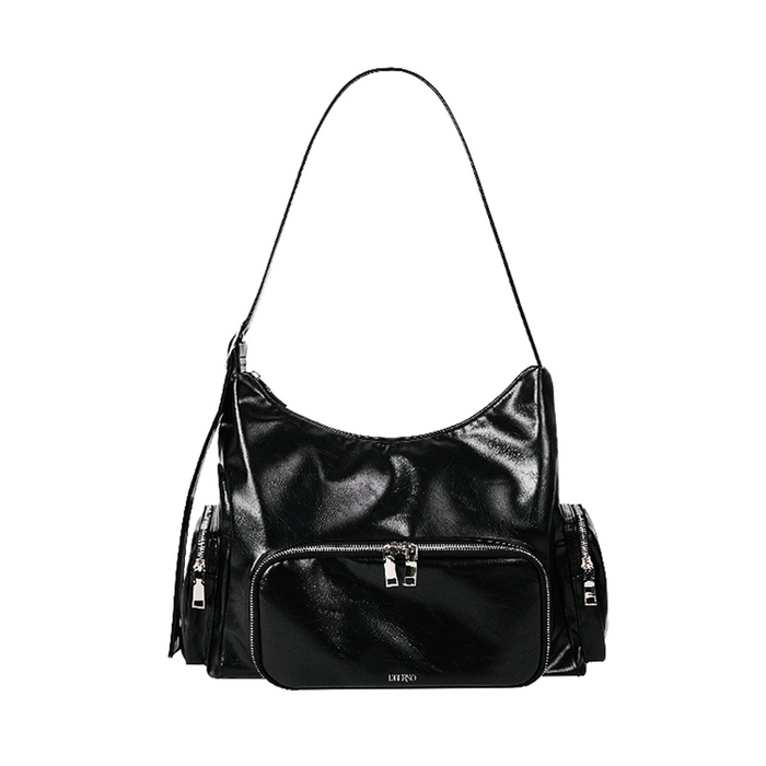 Artificial Leather Cooler Bag - black