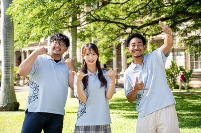 （左から）ケンガク（天雷プラム）、水映（みずは）、美優（みゆう）