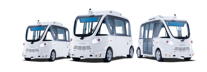 図2.自動運転EVバスイメージ