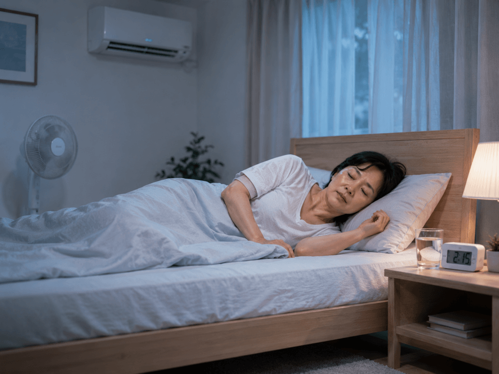 冷房で眠れない夜の対策とは?夏の睡眠を快適にするポイントを解説