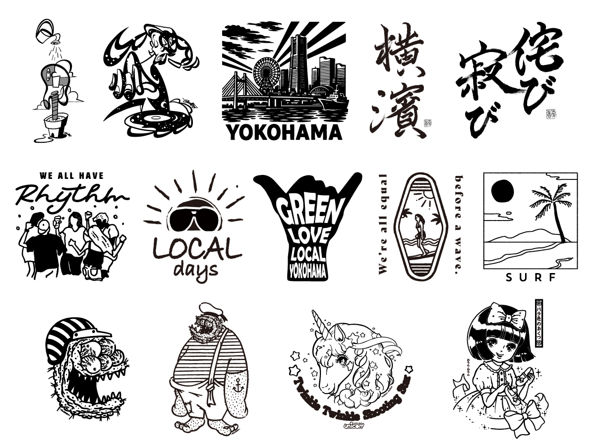 お好みのデザインを選んでプリント体験