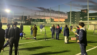 令和7年（2025年）のキッズラクロス体験会の様子