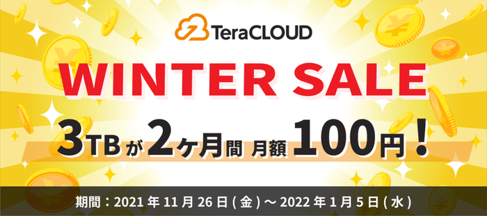 TeraCLOUD 2021 WINTER SALE