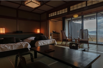 【客室】温泉露天風呂付和室