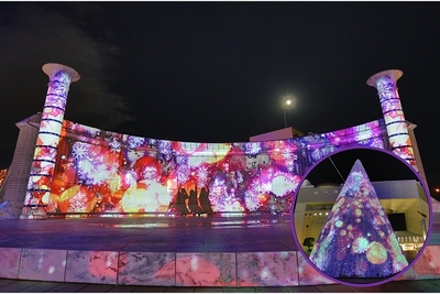 第19回（2018年）は、好評だったプロジェクションマッピングを2か所に増設しました。