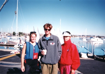 アメリカ西海岸ニューポートビーチにて（森さん写真右）