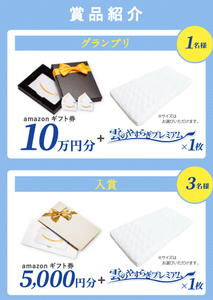 グランプリにはamazonギフト券10万円と雲のやすらぎプレミアムが贈られます！