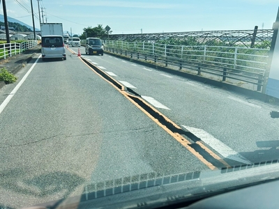 被害の大きな宇城市内にいるAMAT隊員より送られた被害状況