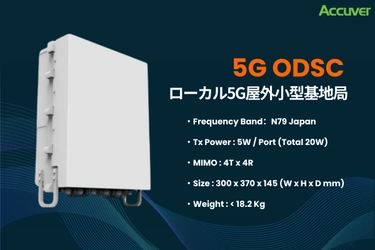 Accuver、ローカル5G対応屋外小型基地局を新発売！