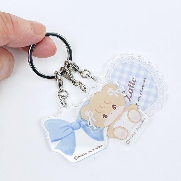 mikkoの3連アクリルキーホルダー